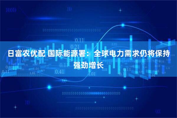 日富农优配 国际能源署：全球电力需求仍将保持强劲增长